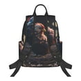 thumbnail image 3 of Daiia White Purple Flower Chicken School Backpack for Men and Women Lightweight Backpack Durable Backpack Water-Resistant,Travel,Work Bag, 3 of 9