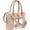 Khaki and White, variant on -Bicycle Upcycled Canvas Hand Bag & Cowhide Tote Bag & Canvas Leather Shoulder Bag