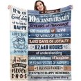thumbnail image 1 of XZYG 10th Wedding Anniversary Gift Decorative Custom Blanket(50*60inch), 1 of 7