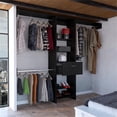 thumbnail image 3 of TUHOME Manchester 250 Closet System -  Black - Engineered Wood, 3 of 9