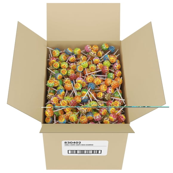 Chupa Chups Assortiment Classique de Bonbons et Sucettes pour les Fêtes - Paquet de Fête en Vrac, Emballés Individuellement, Saveurs Assorties, Env. 1000 Unités