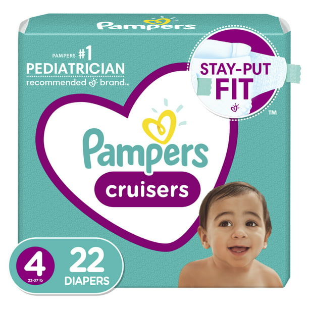 onderdelen Retoucheren Naschrift Pampers Cruisers Active Fit Hypoallergenic Diapers - Size 4, 22 Count -  Walmart.com