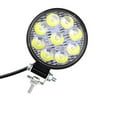 thumbnail image 3 of Luz de trabajo LED redonda para conducción todoterreno, foco reflector de 27 W para SUV, camión y coche., 3 of 7