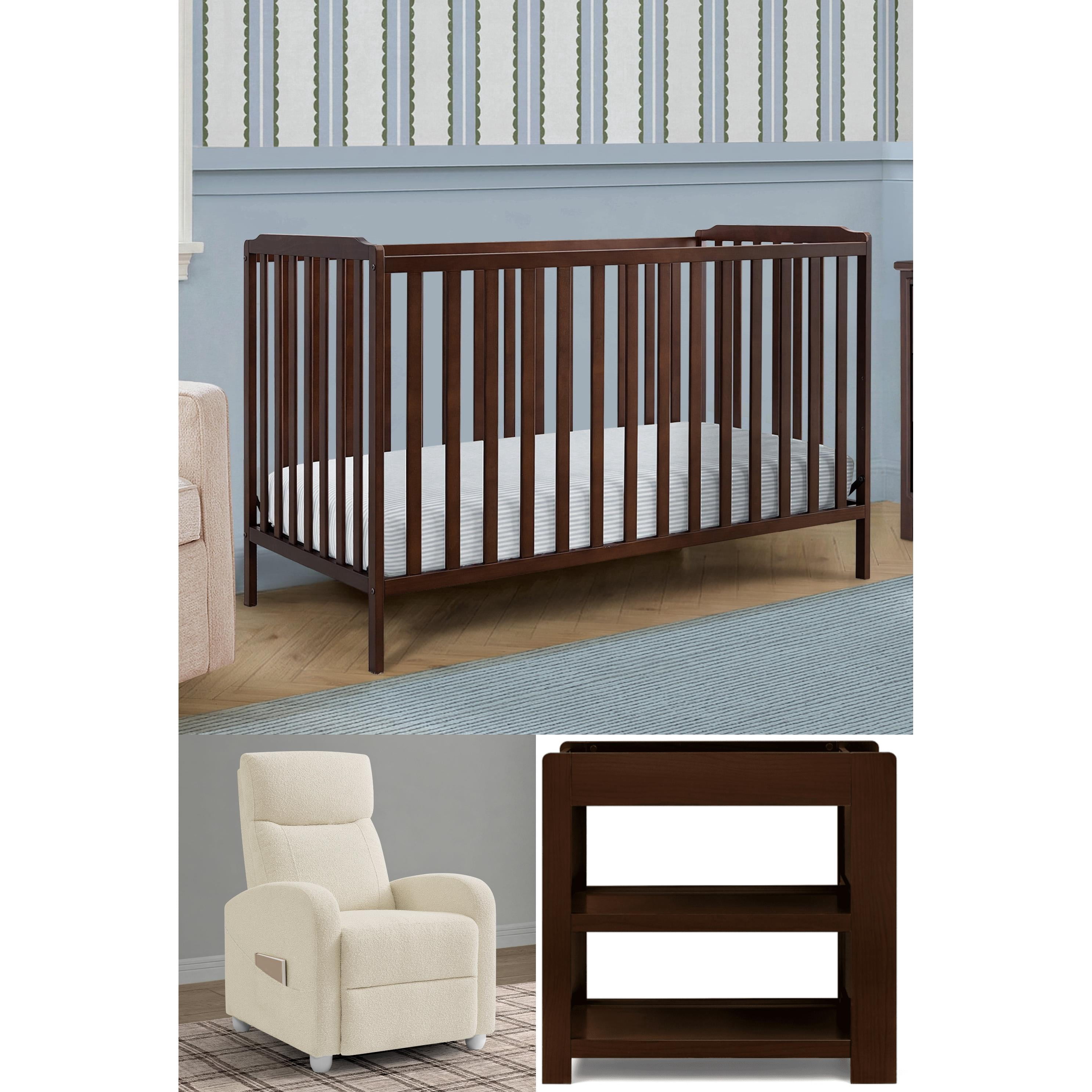 Emmie Nursery 4-in-1 Convertible Crib with Changing Table Under $400