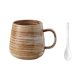 thumbnail image 1 of Taza de cerámica vintage de 380 ml, taza de té con cuchara, taza de café de oficina, taza de té for el hogar, taza de leche, 1 of 3