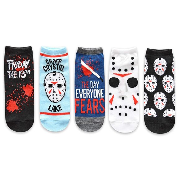 Hyp Friday the 13th Jason The Day Everyone Fears Juniors/Womens 5 Pack Ankle Socks