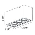 thumbnail image 1 of Eurofase Santo 3-Light 33W LED Flush Mount Ceiling Light in White, 3000K, 1 of 1