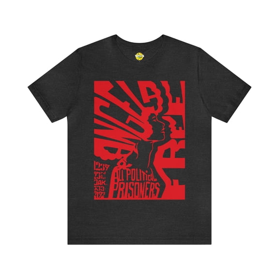 Free Angela Retro Protest Poster TShirt, Black History Icon Tee