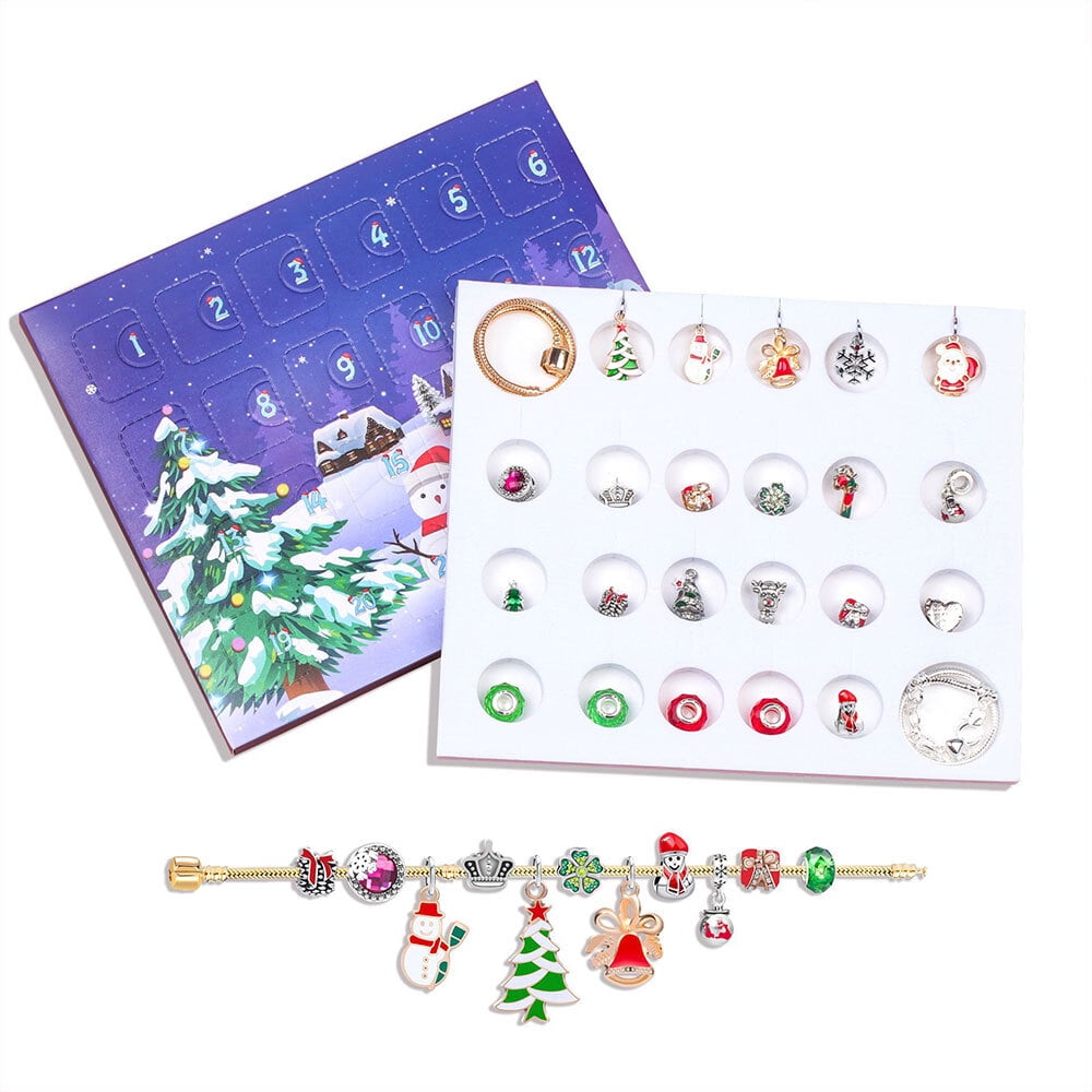 Charm Bracelet Making Kit for Girls Christmas Gift Jewelry Making Supplies Beads Set