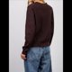 thumbnail image 5 of Suéter de Cuello de Solapa para Mujer, Chaqueta de Punto con Botones y Abertura Frontal, Cárdigan de Larga con Botones Color Café S, 5 of 8