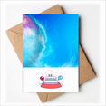 thumbnail image 1 of Blue Yellow Stars Dark Night Sky Happy Birthday Greeting Cards Envelopes Blank, 1 of 3