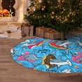 thumbnail image 5 of Defioc Sharks Summer for Christmas Tree Skirt Snowman Xmas Tree Skirt Farmhouse Christmas Decorations Tree Mat for Holiday Party Decor-30", 5 of 6