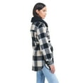 thumbnail image 4 of Sam & Libby Ladies Long Sleeve Faux Wool Plaid Shacket, 4 of 6