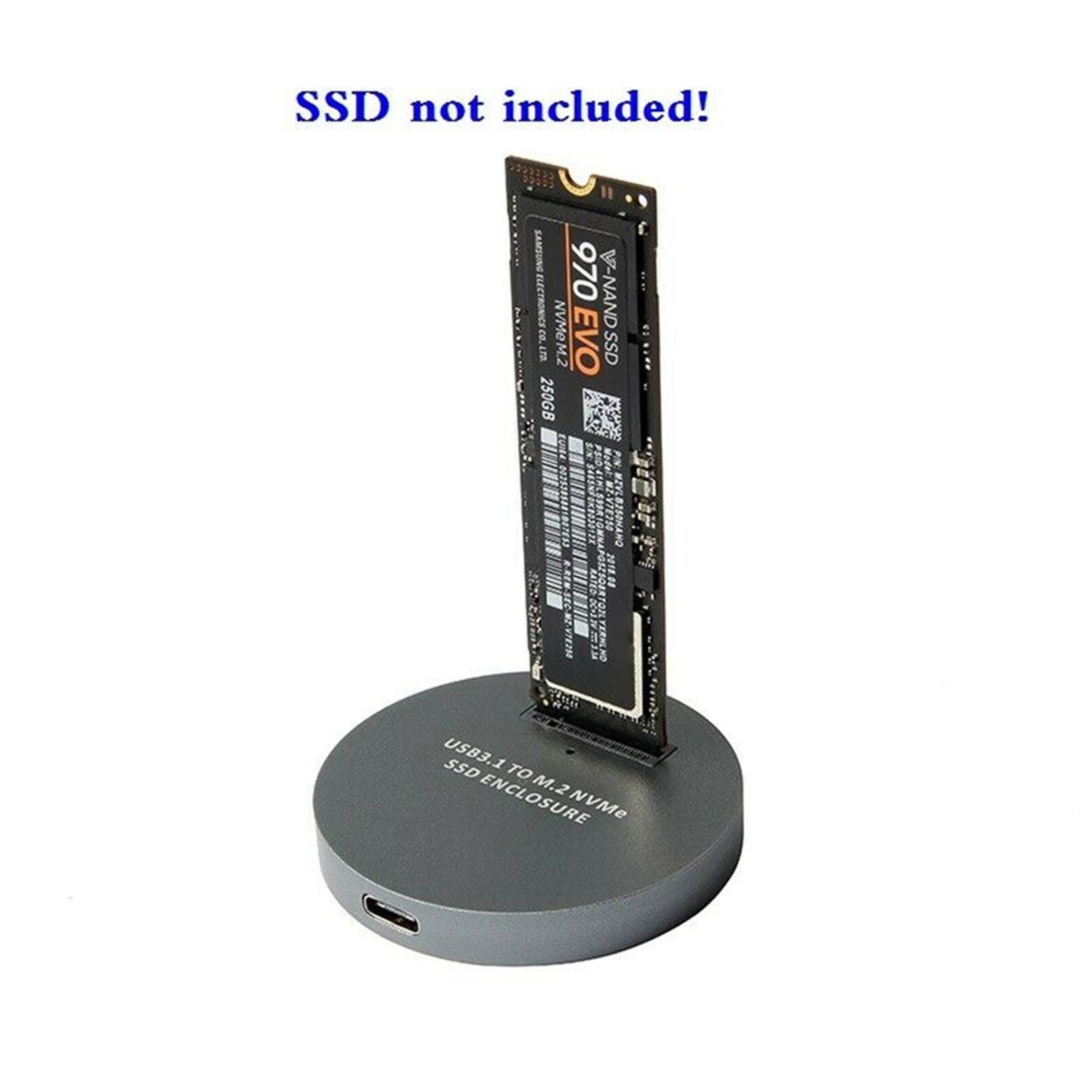 Aluminum M.2 NVME PCIe SSD Enclosure Hard Case M-Key SSD to Type-C USB 3.1 USB3.0 NEW Box