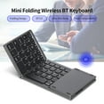 thumbnail image 4 of Clavier BT Sans Fil Mini Clavier Pliant Portable Clavier BT Ultra Mince avec Pavé Tactile pour Windows/Android/iOS, 4 of 8