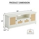 thumbnail image 5 of ChaoLink Soporte para TV de ratán blanco para TV de 65 pulgadas, mesa consola moderna con almacenamiento para sala, centro de entretenimiento de estilo moderno de mediados de siglo, 5 of 6