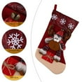 thumbnail image 5 of Xuniizn Christmas Stockings Bulk, Assorted Festive Xmas Stockings for Fireplace Mantel Decor, Traditional Holiday Ornaments, Christmas Decorations for Home, Cloth, Red, 5 of 7
