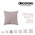 thumbnail image 2 of Deconovo Pack of 4 Decorative Throw Pillow Covers Faux Linen Burlap Cushion Cover Pillowcases for Couch 18 x 18 inch Light Salmon, 2 of 5