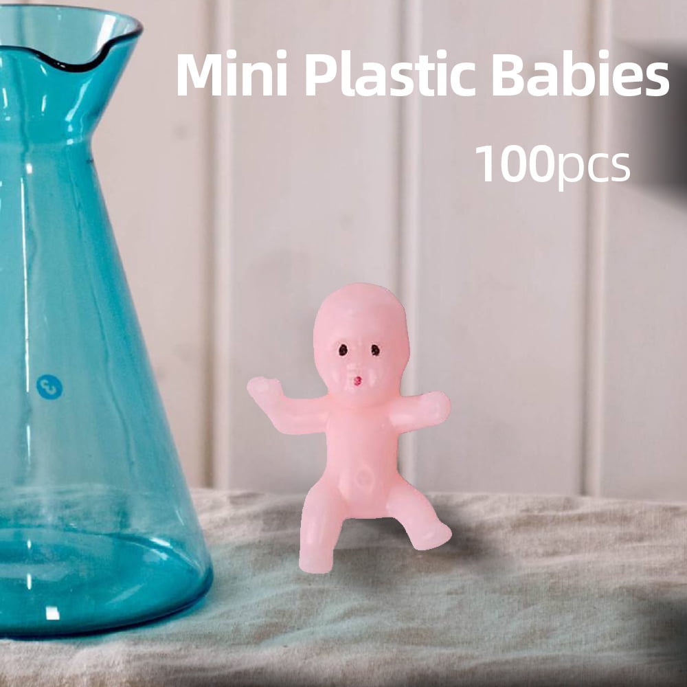 100pcs Mini Baby Mini Babies for Baby Shower Ice Cubes Game Babies