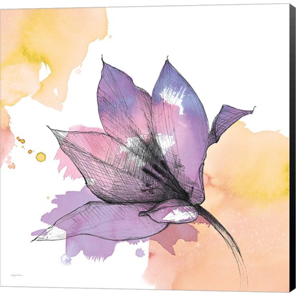 Watercolor Graphite Flower IX by Avery Tillmon, Canvas Wall Art