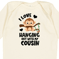 thumbnail image 4 of Inktastic Monkey I Love Hanging out with My Cousin Boys or Girls Long Sleeve Baby Bodysuit, 4 of 5