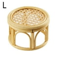 thumbnail image 2 of HPDL Rattan Round Riser Plant Stand Indoor Rustic Lot D2 E7U3, 2 of 8