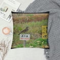 thumbnail image 2 of GOSMITH Throw Pillow Cover - Animal Beach Grass Little Bird Lark Wild Birds, 2 of 5