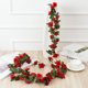 thumbnail image 4 of 2 piezas de 2,5 m de flores artificiales rosas colgantes guirnalda de hojas de seda enredadera de ratán para el hogar arco de boda decoración de fiesta de Navidad plantas hiedra, 4 of 5