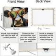 thumbnail image 2 of VELVET Happy Cow Decor Canvas Wall Art Poster Artwork Prts Pictures for Home Farmhouse Bathroom Kitchen Boys Girls Bedroom Livg Room 24x16inch Framed, 2 of 6