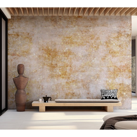 Abstract Wallpaper Wall Mural - Orange Structure