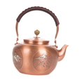 thumbnail image 3 of Tetera Infusora de té, de microelementos utilitarios, tetera de cobre sólido de 1,6 L, tetera para adorno de mesa familiar para el hogar patrón C, 3 of 8