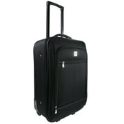 Protege Pilot Carry On 18 Softside 2 Wheel Luggage for Travel, Black