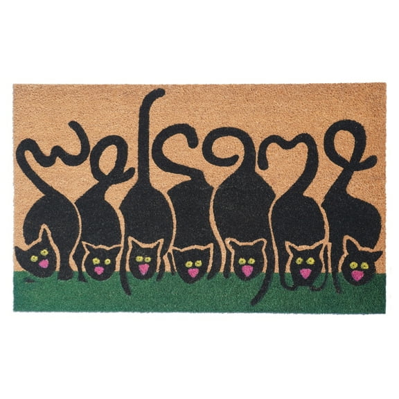 Calloway Mills Cats Welcome Outdoor Doormat 17" x 29"