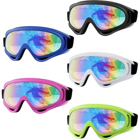 Ski Goggles, Snowboard Snow Goggles, UV Protection Anti-fog Motorcycle Goggles