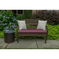thumbnail image 5 of Casual Cushion Solid Sunbrella® Fabric 1-Piece Indoor/Outdoor Wicker Bench Cushion, 43.5"W x 19.5"L, Canvas Iris, 5 of 6