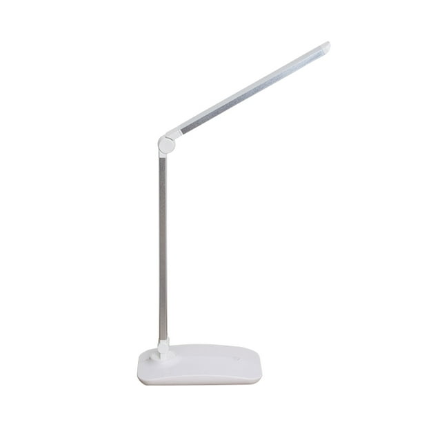 Lámpara de escritorio LED plegable con control táctil y nivel de luz ajustable (plateada)