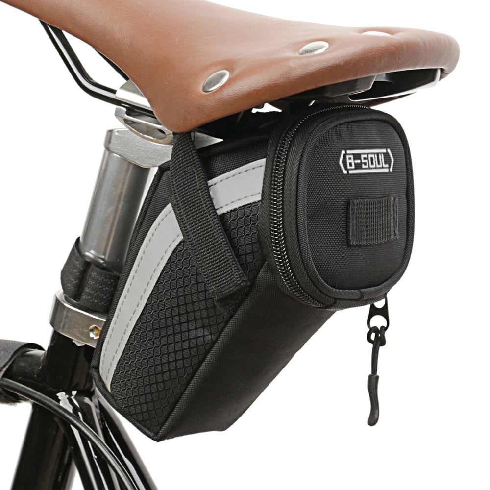 Bicycle Seat Bag/Storage Pack Waterproof Bike Saddle Bag With Rechargeable TailLight 