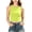 Yellow, variant on fatyb Big Girls Tank Tops Casual Ribbed Knit Cropped Tops Crewneck Sleeveless Gym Dance Tops 9-14 Years
