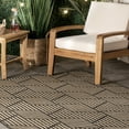 thumbnail image 7 of nuLOOM Leona Modern Geometric Indoor/Outdoor Area Rug, 8' x 10', Leona Charcoal, 7 of 7