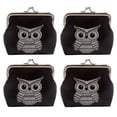 thumbnail image 1 of Monedero de cuero de 4 piezas, lindo bolso de billetera con diseño de animal, regalos para mujeres y niños. Tipo: estilo 4;:;, 1 of 5