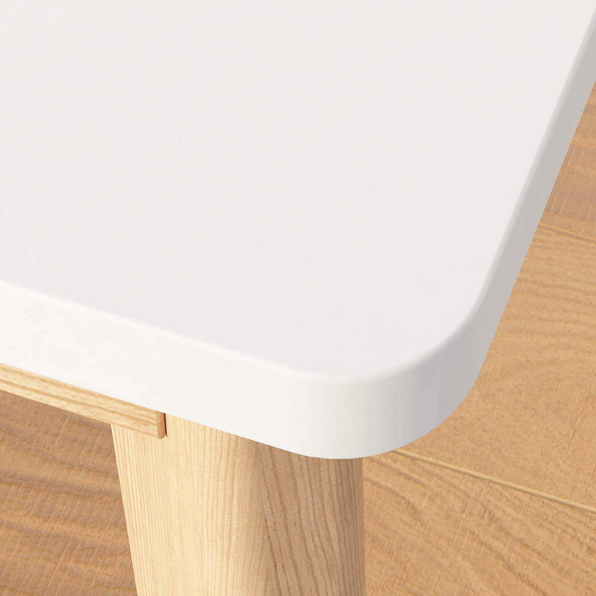 KULAGAGA Uptown Adult Lap Desks, Single Piece with Desk, Manual, 21.7 in x 47.2 in, White, 1 Count, 1 Pack