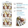 thumbnail image 2 of Highland Cow Sunflower Cow Pattern Hot Yoga Mat Towel Non Slip for Hot Yoga - Quick-Drying Yoga Mat Cover with 4 Corner Pockets with Travel Bag - Hot Yoga Towel Non Slip 74"x26", 2 of 6