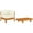 Cream, variant on vidaXL Wooden Lounge Collection Solid Acacia Wood Outdoor Corner Sofa Cream White Durable