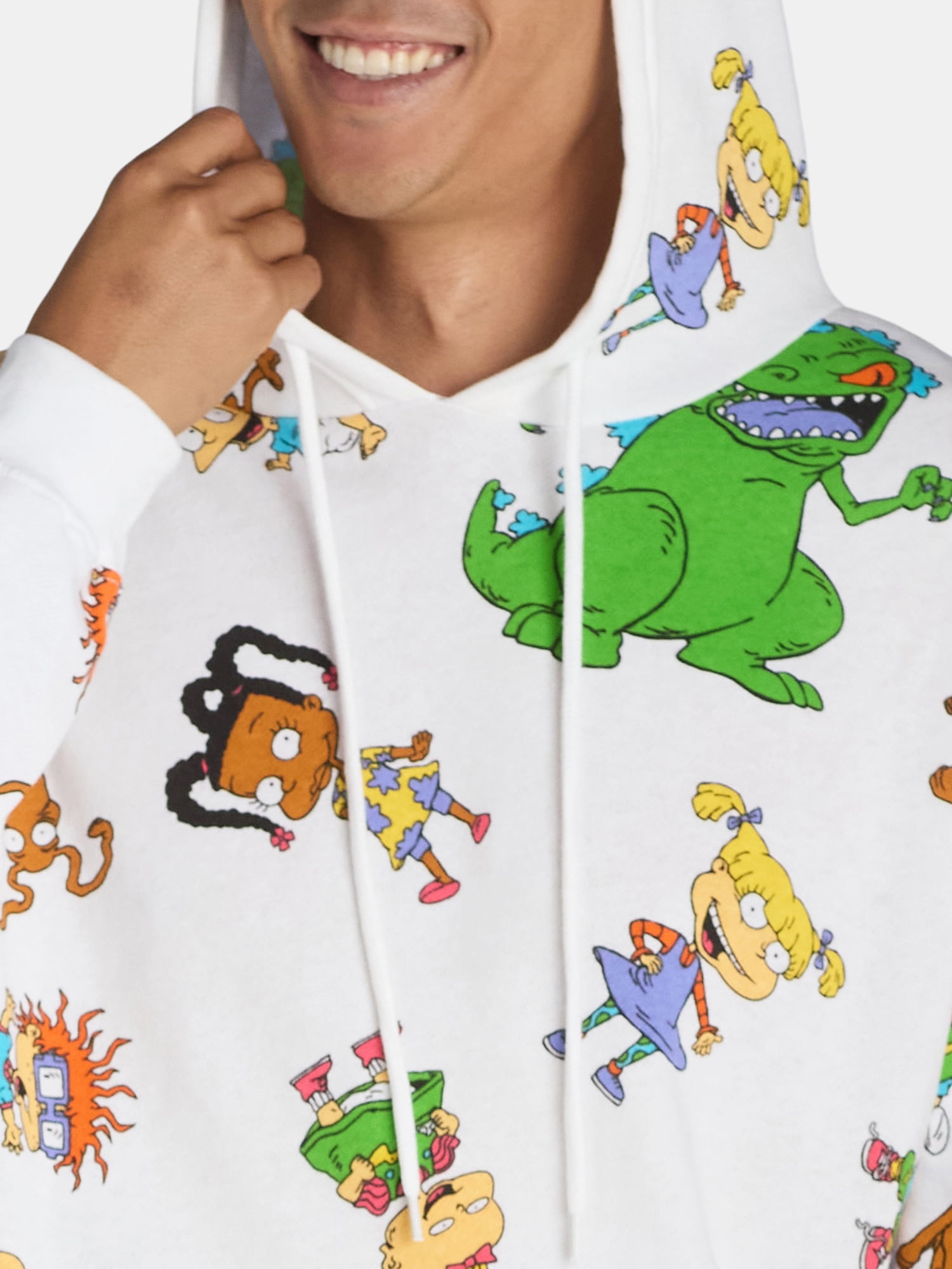 Rugrats Men's \u0026 Big Men's All-Over Print Graphic Pullover Hoodie with  Pocket, Sizes S-2XL - Walmart.com