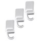 thumbnail image 3 of Wall Mounted Mop Hooks, 3pcs Heavy Duty Adhesive Holders, Foldable Design for Kitchen Bathroom Home Use, White, No Drill Installation, 3 of 3