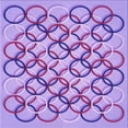 thumbnail image 1 of Ahgly Company Machine Washable Indoor Square Transitional Mauve Purple Area Rugs, 5' Square, 1 of 7