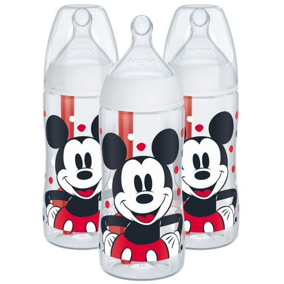 NUK Smooth Flow Pro Anti-Colic Baby Bottle, Mickey Mouse
