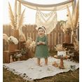 thumbnail image 4 of 2Bunnies Baby & Toddler Girls’ Vintage Lace Boho Trim Flutter Sleeve Party Dress, 4 of 4