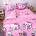 thumbnail image 1 of Sanrio hello kitty bedding set Girl Quilt Cover Student Dormitory Bed Sheet Pillowcase cotton wadding children bedding bag RJ, 1 of 6
