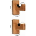 thumbnail image 7 of 2PCS Baseball Bat Wall Mount Display Rack, Horizontal Display Bat Hanger Holder, Wood Bracket Stand for Hockey Stick - Burlywood, 7 of 7